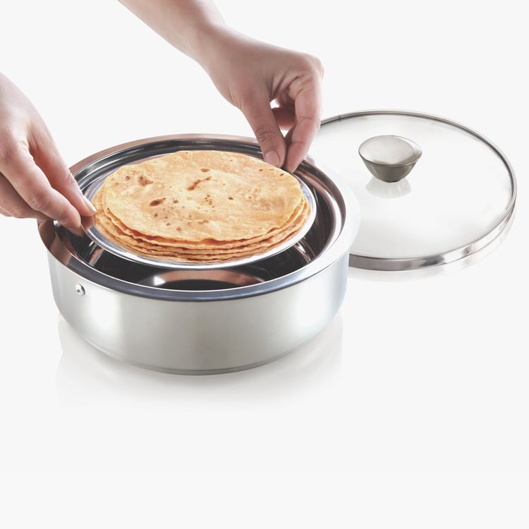 BOROSIL ROTI Server with Lid - 2.5L