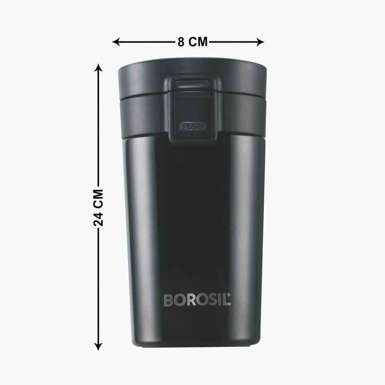 BOROSIL Vaccum Insulated Hydra Stainless Steel Travel Mug