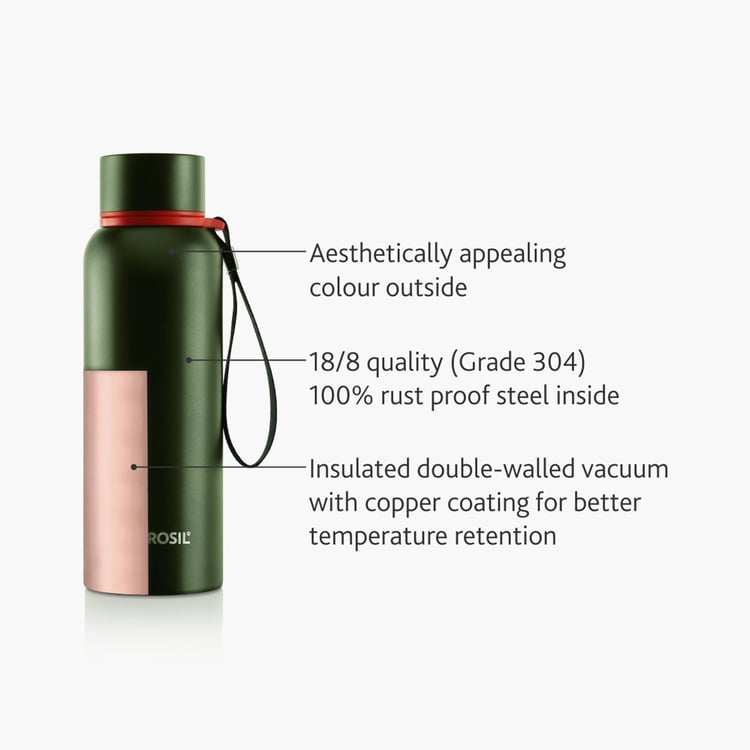 BOROSIL Stainless Steel Hydra Trek Bottle Flask - 500 ml