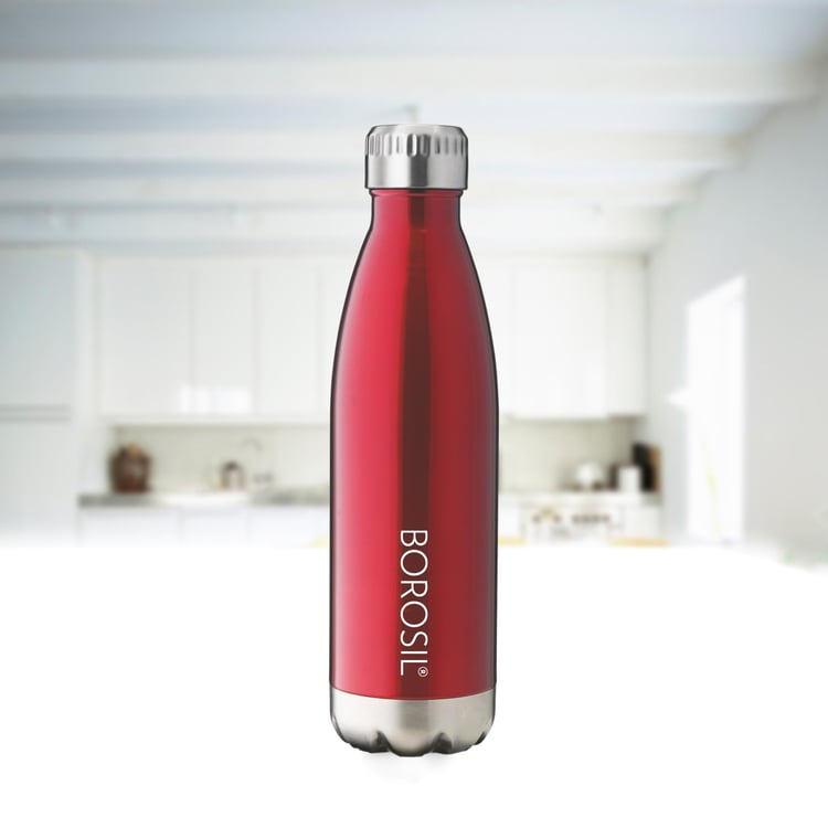 BOROSIL Stainless Steel Trans Bolt Flask Water Bottle - 750 ml