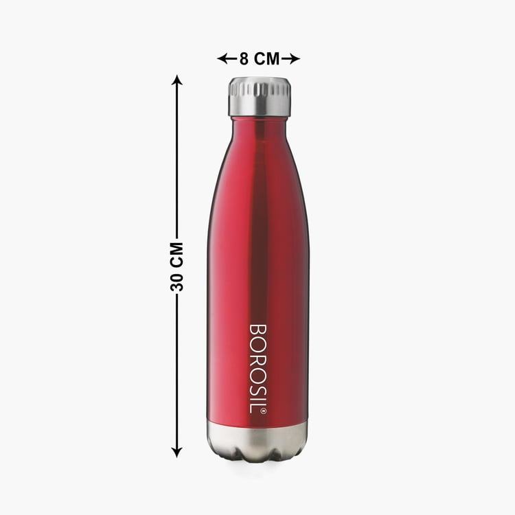 BOROSIL Stainless Steel Trans Bolt Flask Water Bottle - 750 ml