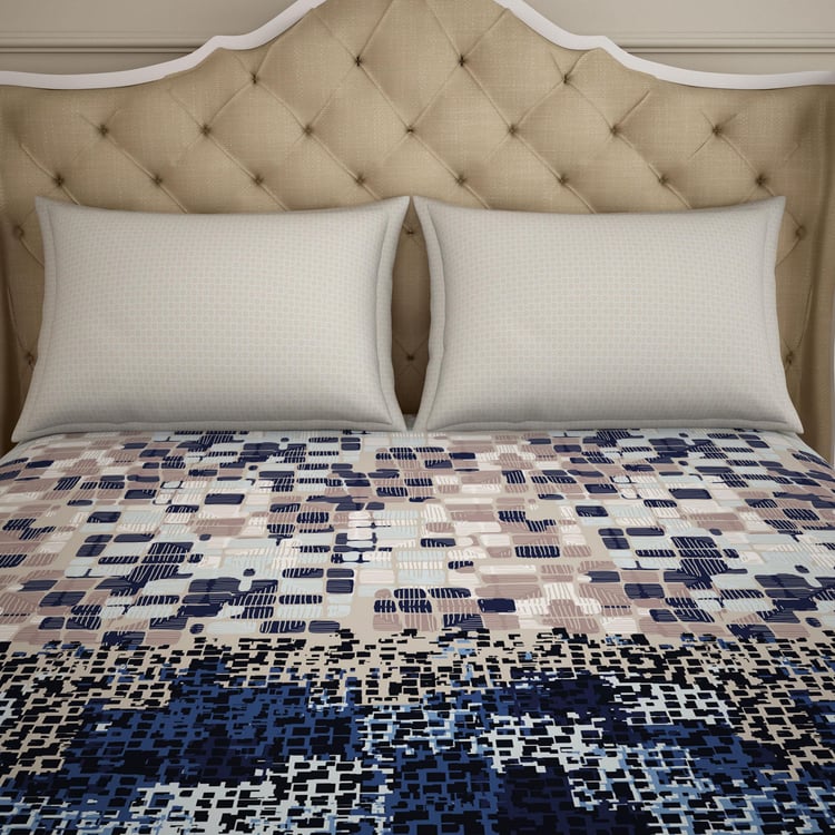 SPACES Atrium Printed 3-Pc. King Size Fitted Bedsheet Set - 1.83 x 1.98 m