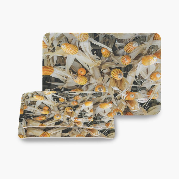 SERVEWELL Stylo Printed Tray - Set of 3