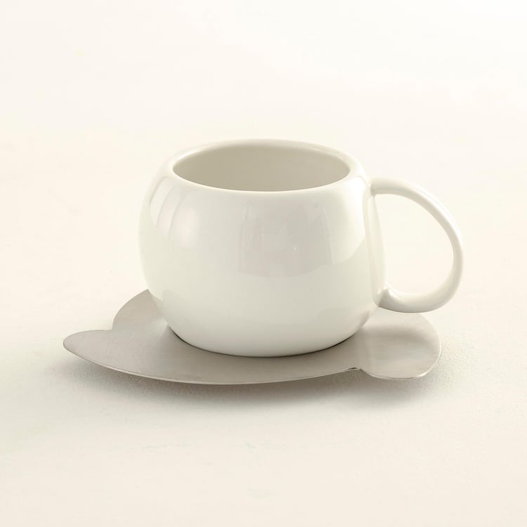 Corsica Ceramic Cup and Saucer Set - 200ml