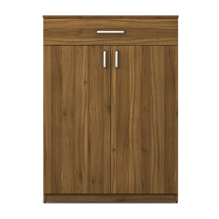 Quadro 12 Pairs Shoe Cabinet with Drawer - Brown