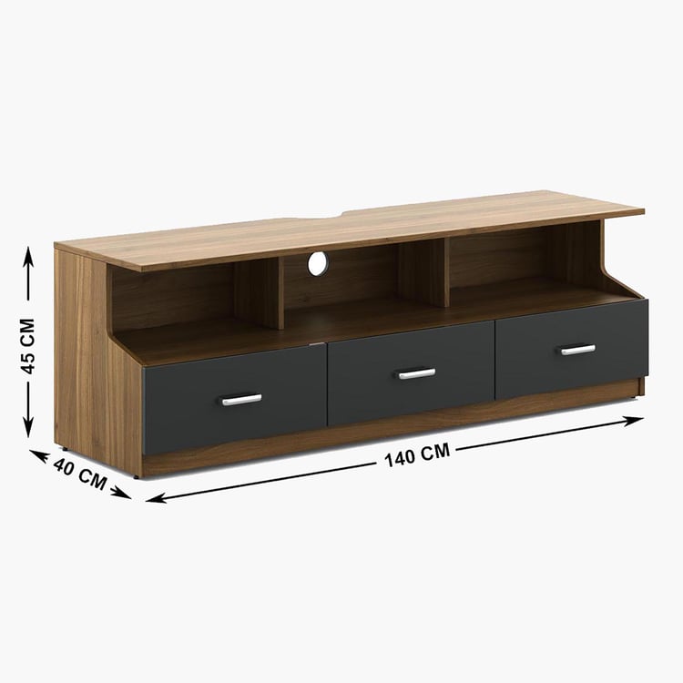 Quadro TV Unit - Brown