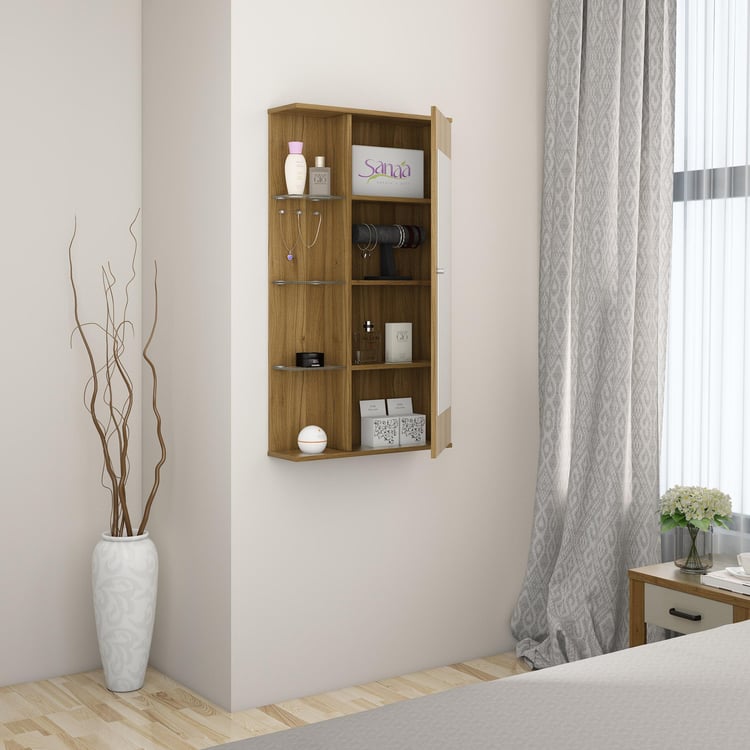 Buy Quadro Wall Mounted Dresser Mirror - Brown from Home Centre at just ...