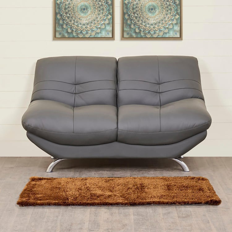 Residence Next Half Leather 2-Seater Sofa - Grey