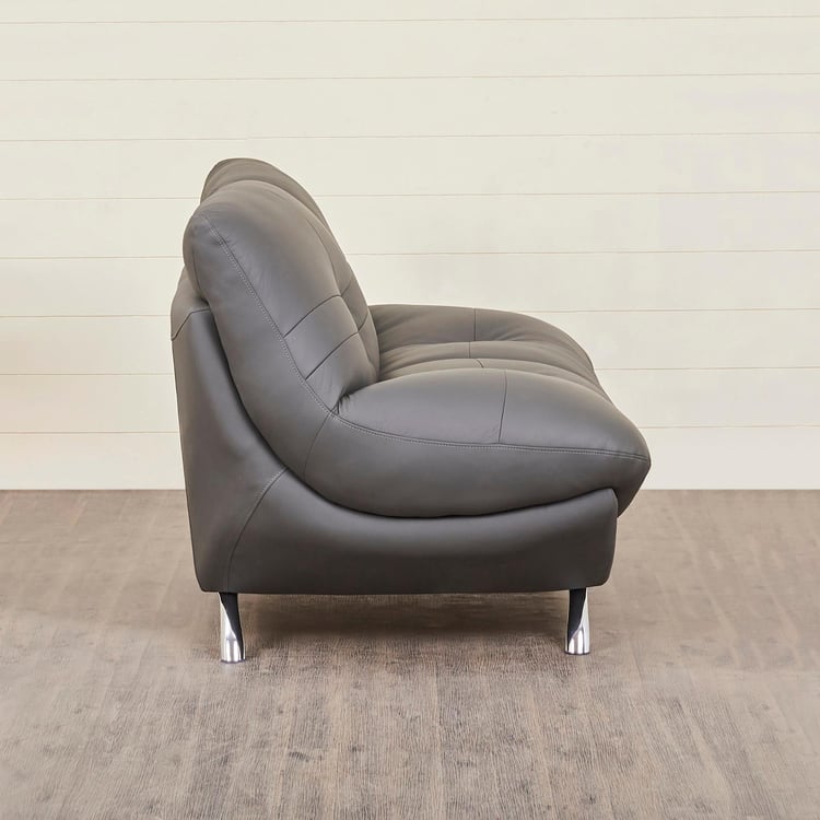 Residence Next Half Leather 2-Seater Sofa - Grey