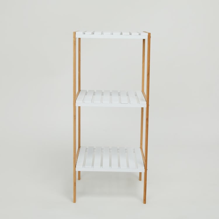 Omnia Bamboo 3-Tier Bathroom Storage Shelf