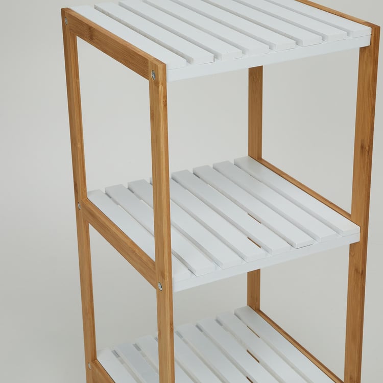 Omnia Bamboo 3-Tier Bathroom Storage Shelf