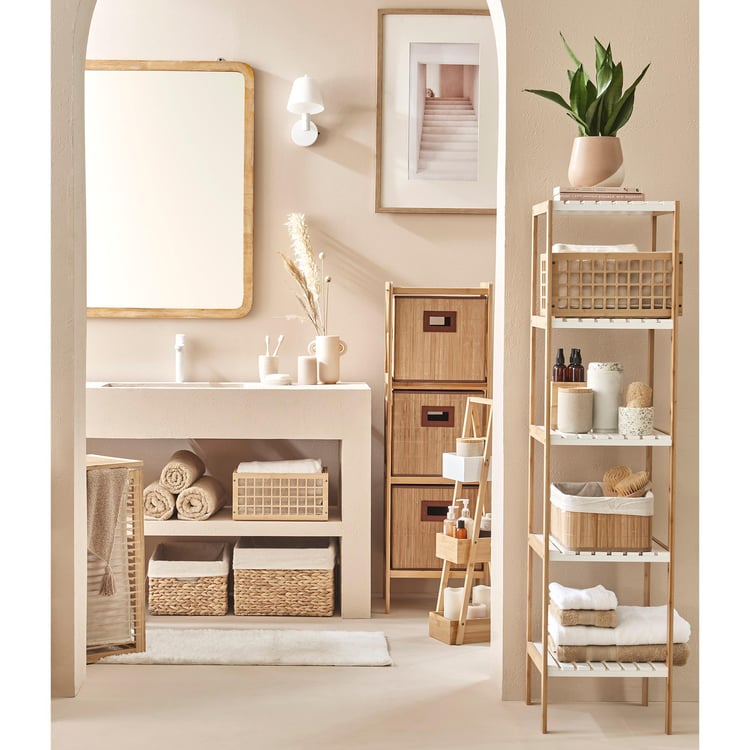 Omnia Bamboo 5-Tier Bathroom Storage Shelf