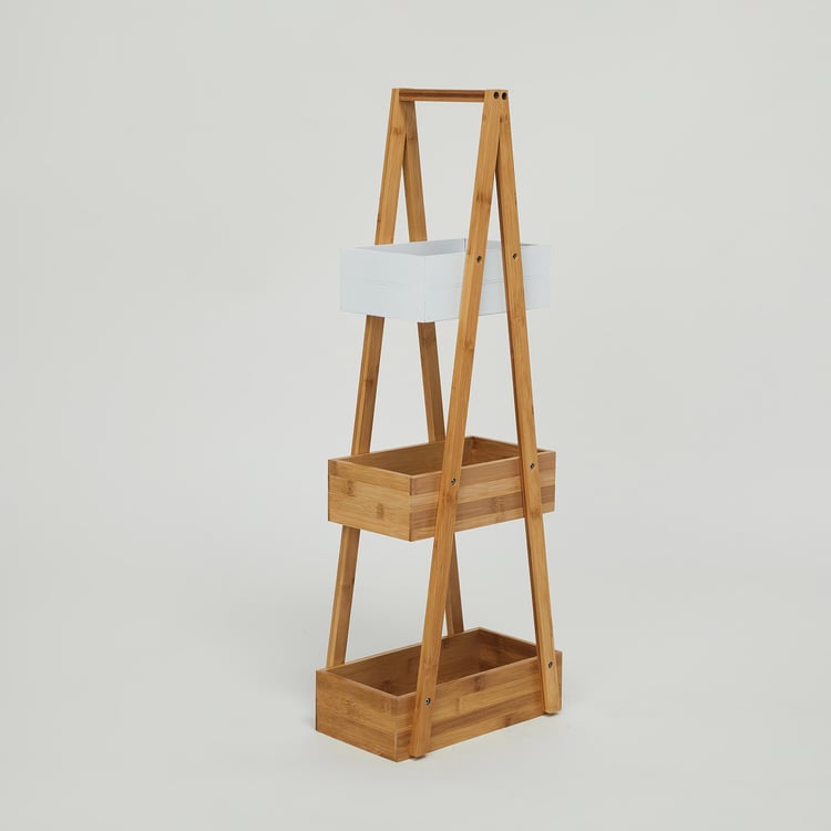 Omnia Bamboo 3-Tier Bathroom Storage Stand