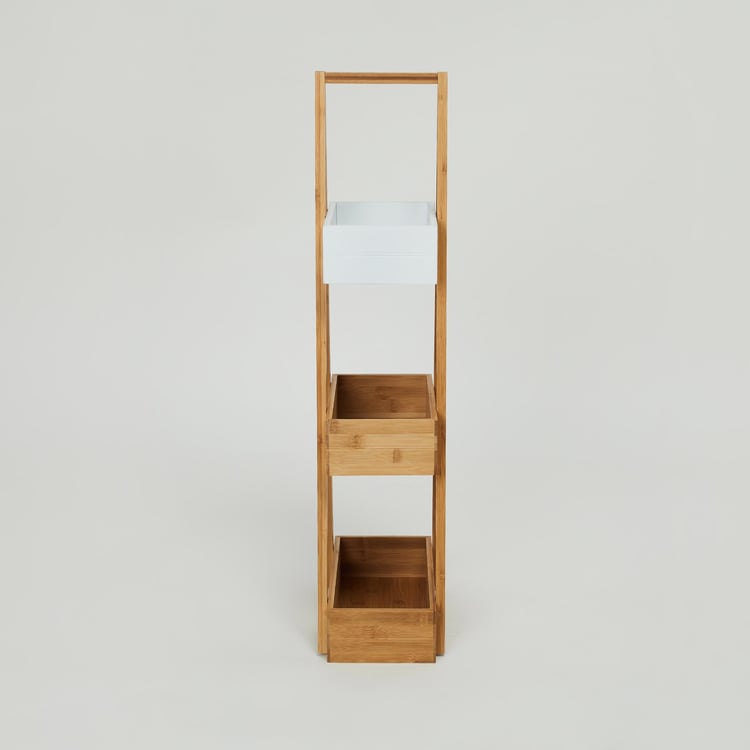 Omnia Bamboo 3-Tier Bathroom Storage Stand