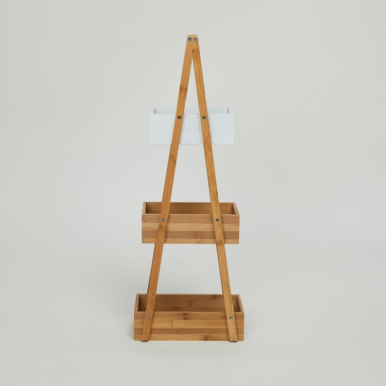 Omnia Bamboo 3-Tier Bathroom Storage Stand
