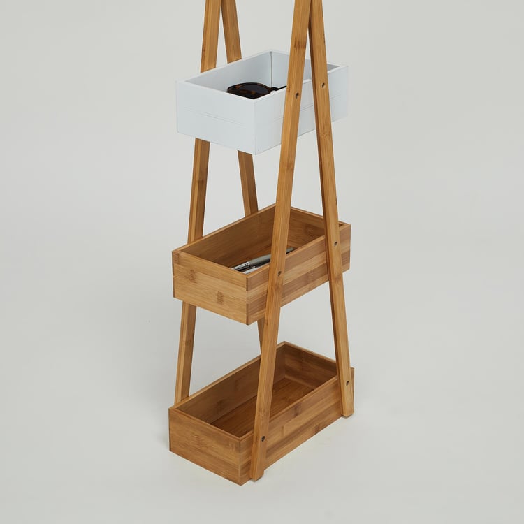 Omnia Bamboo 3-Tier Bathroom Storage Stand