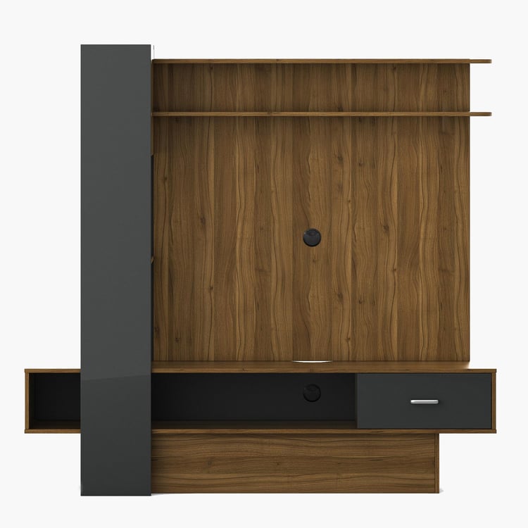 Quadro Entertainment Wall Unit - Brown