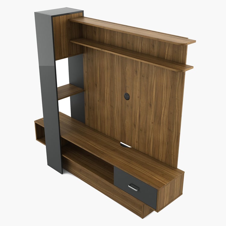 Quadro Entertainment Wall Unit - Brown