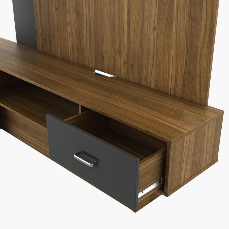 Quadro Entertainment Wall Unit - Brown