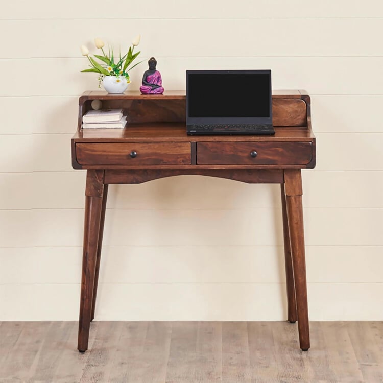 Sattva Sheesham Wood Study Desk - Brown