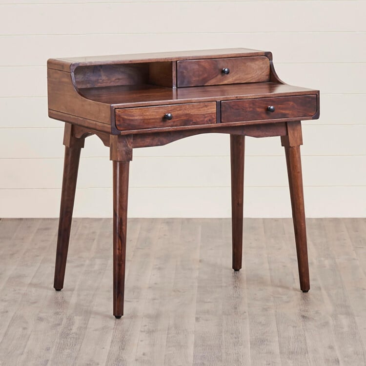 Sattva Sheesham Wood Study Desk - Brown