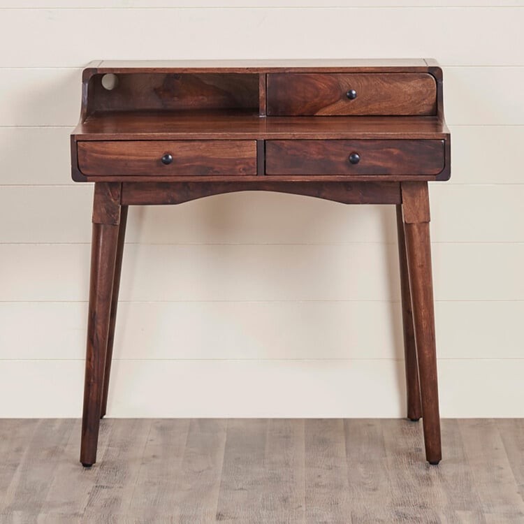 Sattva Sheesham Wood Study Desk - Brown
