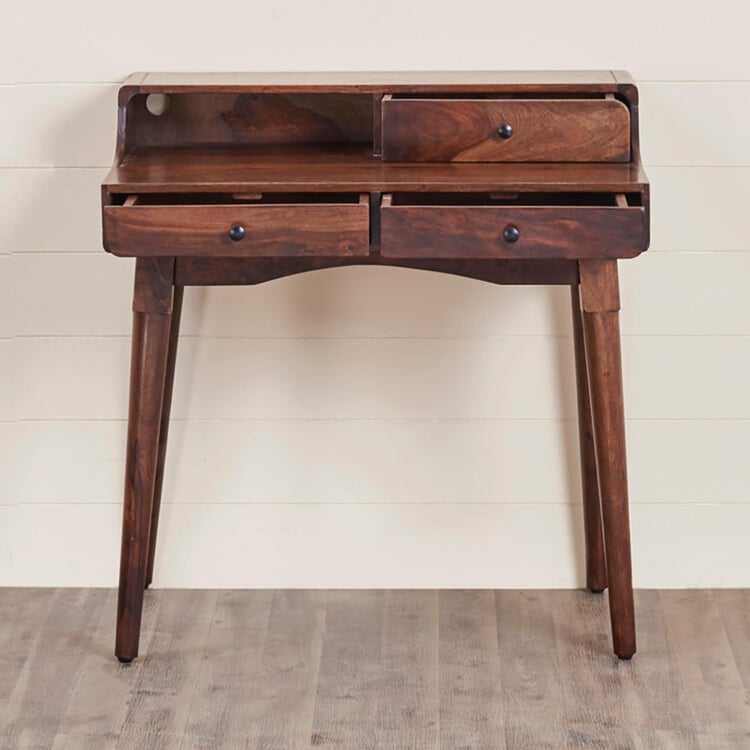 Sattva Sheesham Wood Study Desk - Brown