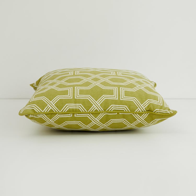 Arcadia Lattice Printed Filled Cushion - Set of 2 - 45 x 45 cm