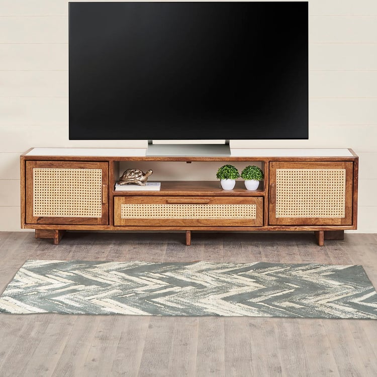 Cane Connection Mango Wood TV Unit - Brown