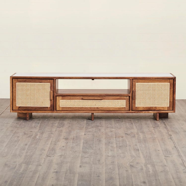 Cane Connection Mango Wood TV Unit - Brown