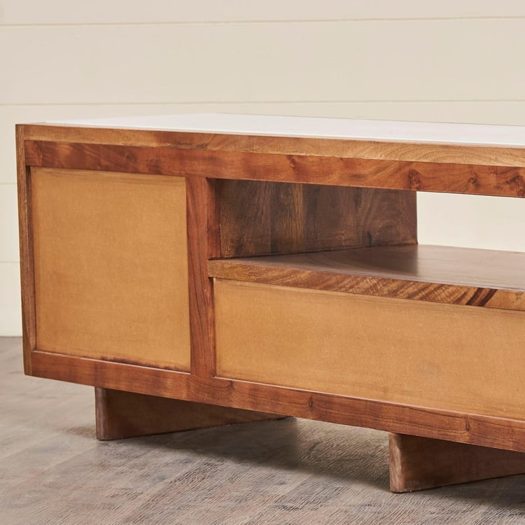 Cane Connection Mango Wood TV Unit - Brown