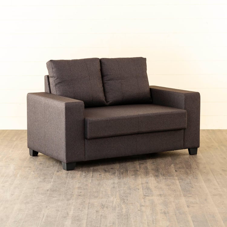 Helios Mendoza Fabric 2-Seater Sofa - Brown