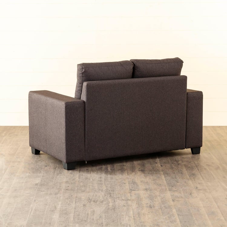 Helios Mendoza Fabric 2-Seater Sofa - Brown
