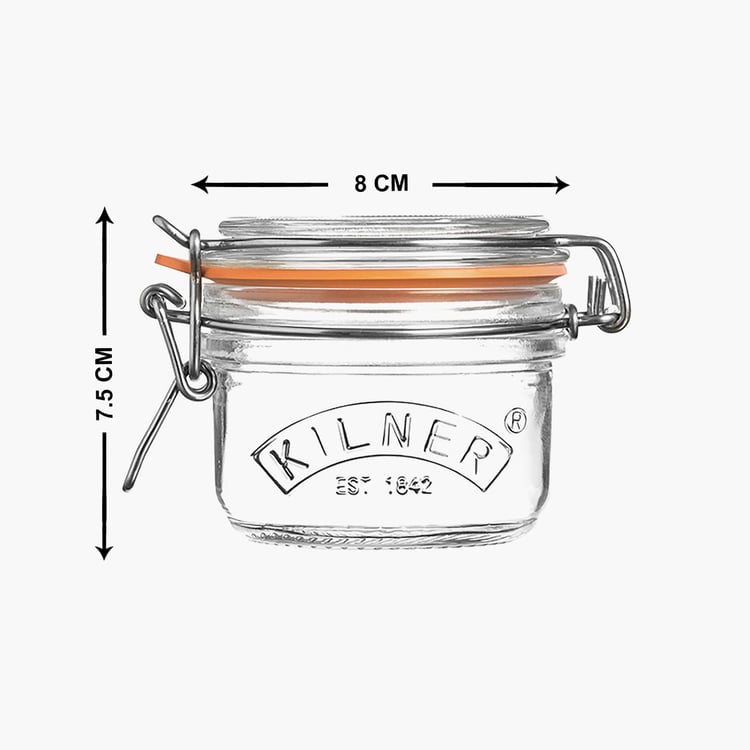 KILNER Clip Closure Round Jar - 125 ml