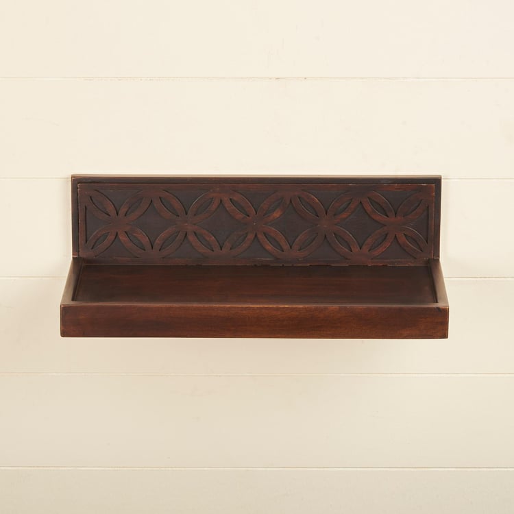 Divine Solid Wood Wall Pooja Mandir