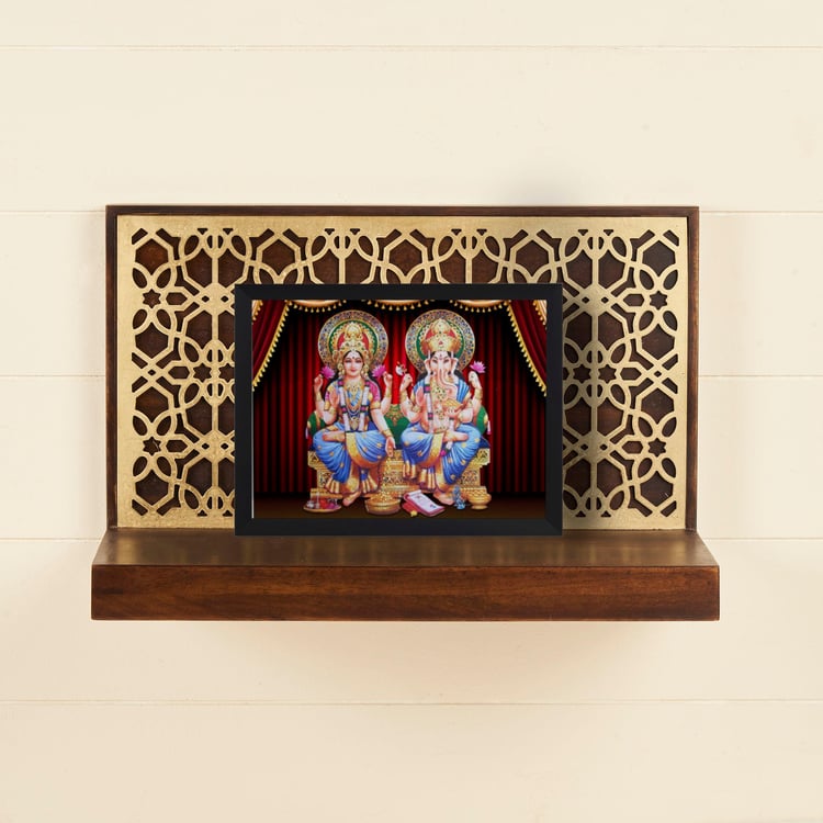 Faith Mango Wood Pooja Mandir