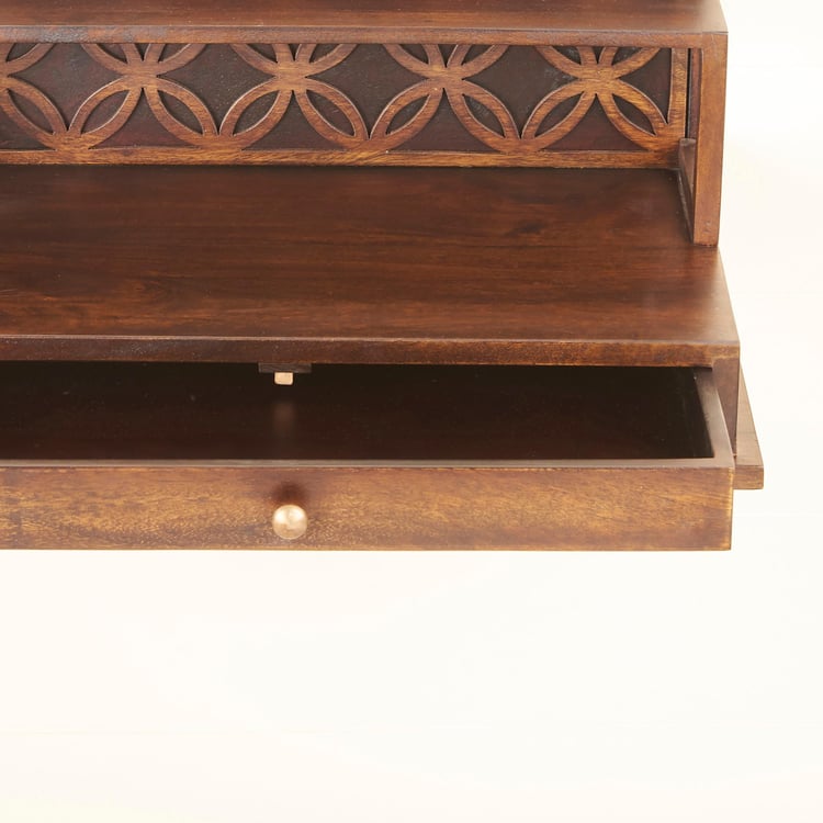 Faith Solid Wood Wall Pooja Mandir