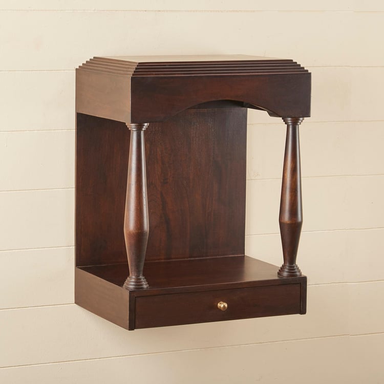 Hope Solid Wood Floor Pooja Mandir