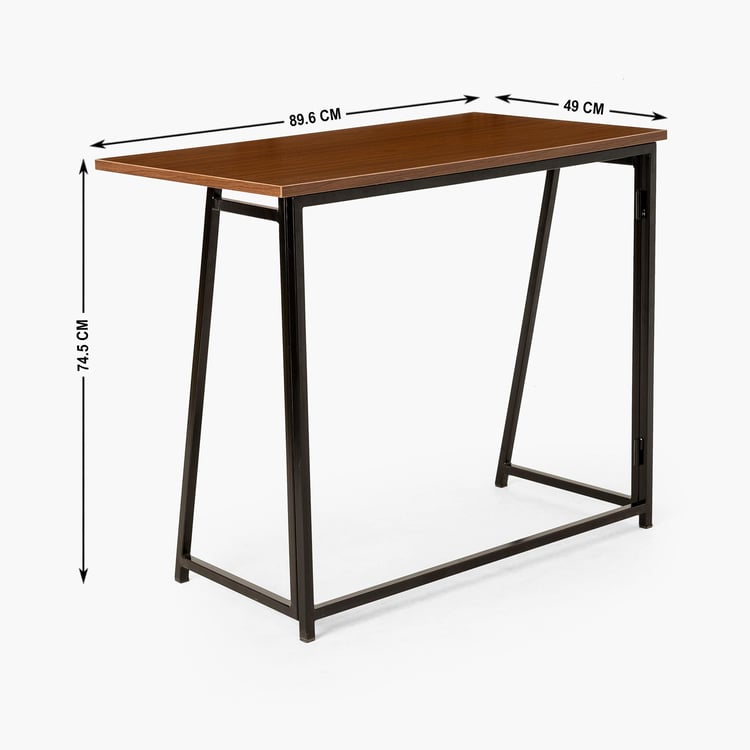 Helios Cairo Folding Study Desk - Brown