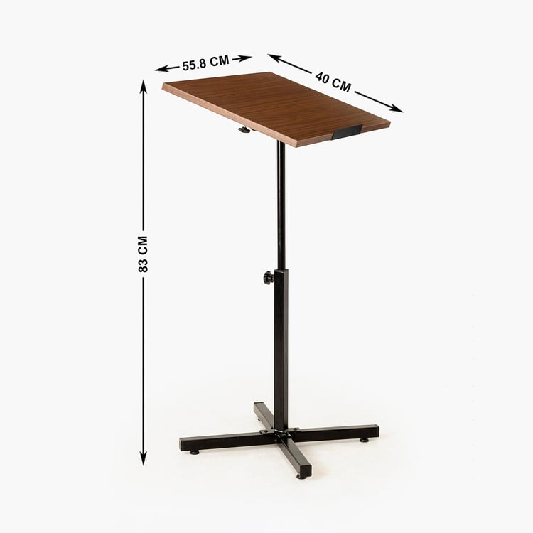 Helios Zaria Height Adjustable Fixed Table - Brown