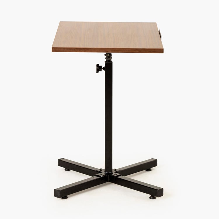 Helios Zaria Height Adjustable Fixed Table - Brown