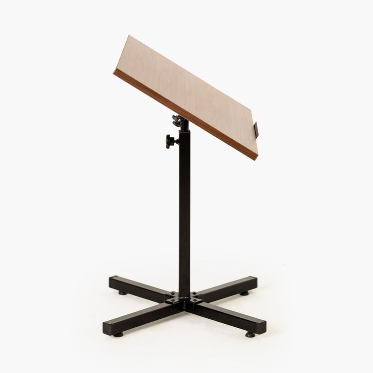 Helios Zaria Height Adjustable Fixed Table - Brown