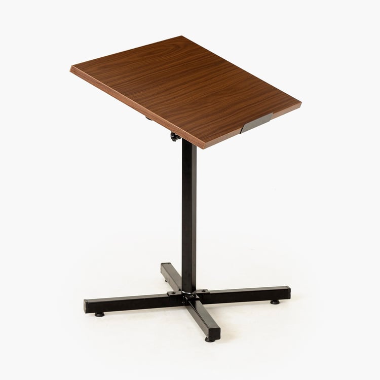 Helios Zaria Height Adjustable Fixed Table - Brown