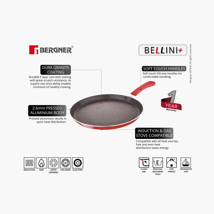 BERGNER Bellini+Pressed Aluminium Non-Stick Dosa Tawa