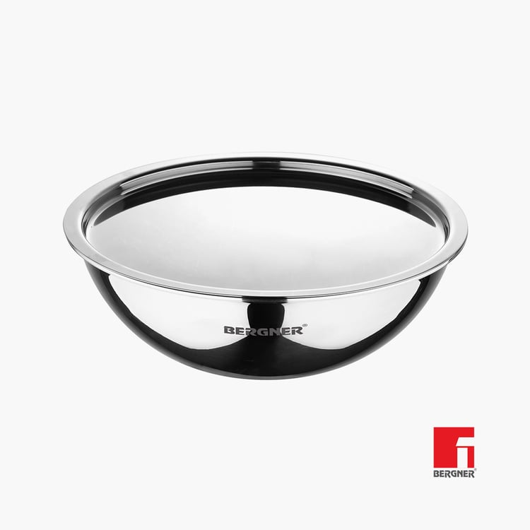 BERGNER Argent Triply Stainless Steel Tasra with Lid - 1.5 L