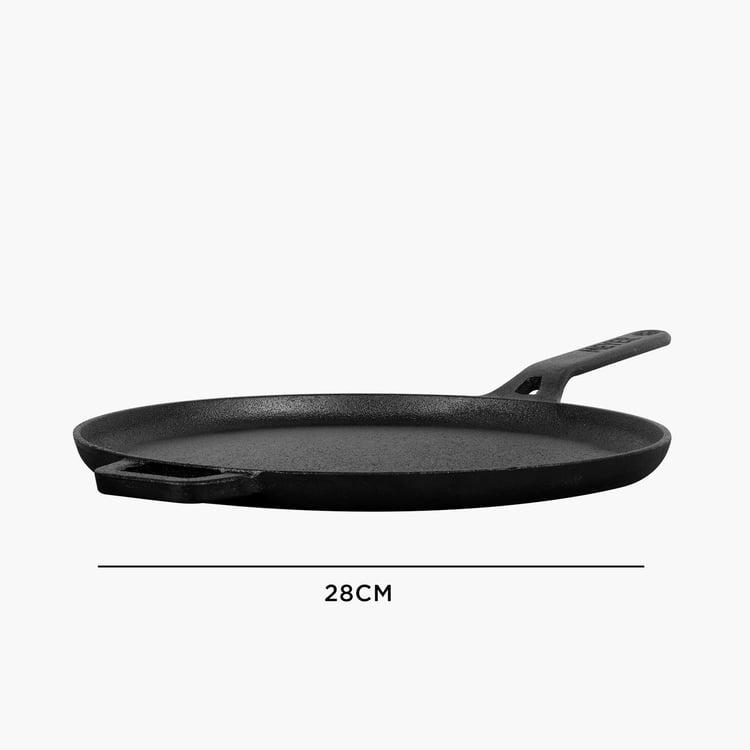 MEYER Cast Iron Flat Tawa - 28 cm