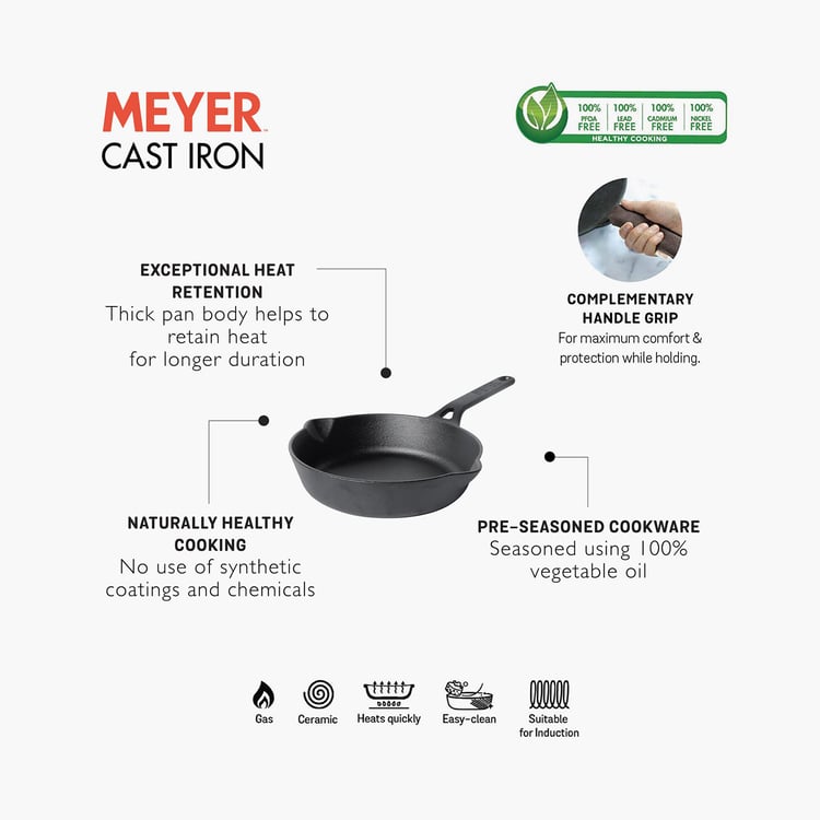 MEYER Cast Iron Open Skillet - 20 cm