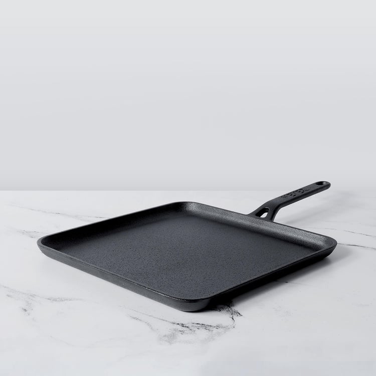 MEYER Cast Iron Square Flat Tawa - 28 cm