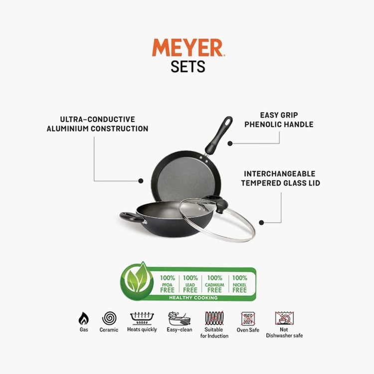 MEYER Non-Stick 3-Pc. Cookware Set