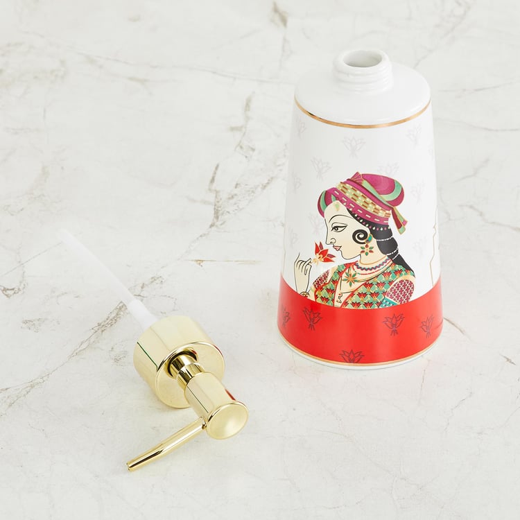 Raja Rani Ceramic Soap Dispenser